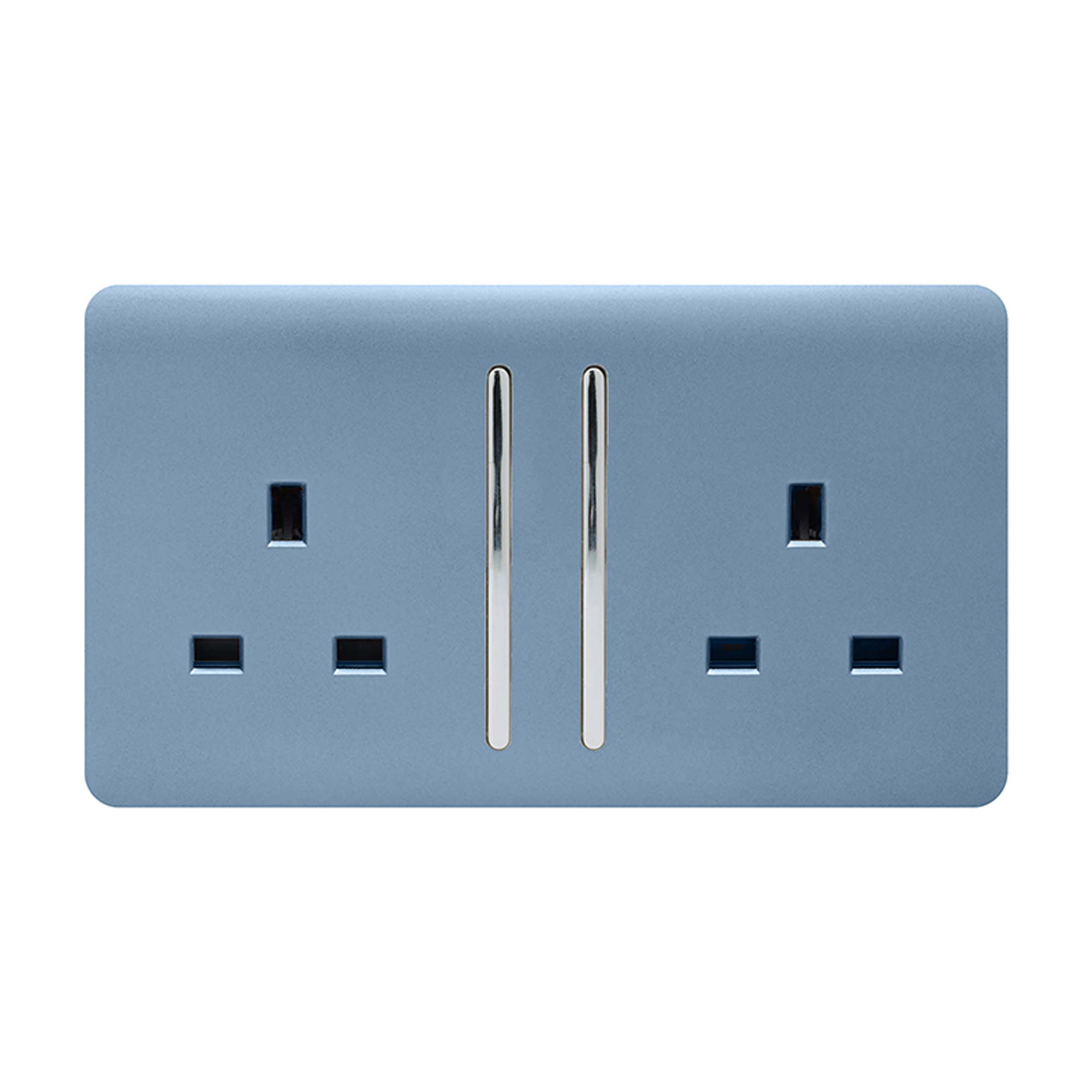 ART-SKT213LSK  2 Gang 13Amp Long Switched Double Socket Sky